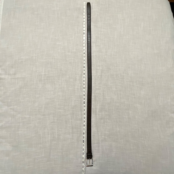 Brown Alligator Sterling Silver 925 Buckle Men’s Luxurious Belt Size 115/100 NEW - Picture 10 of 15